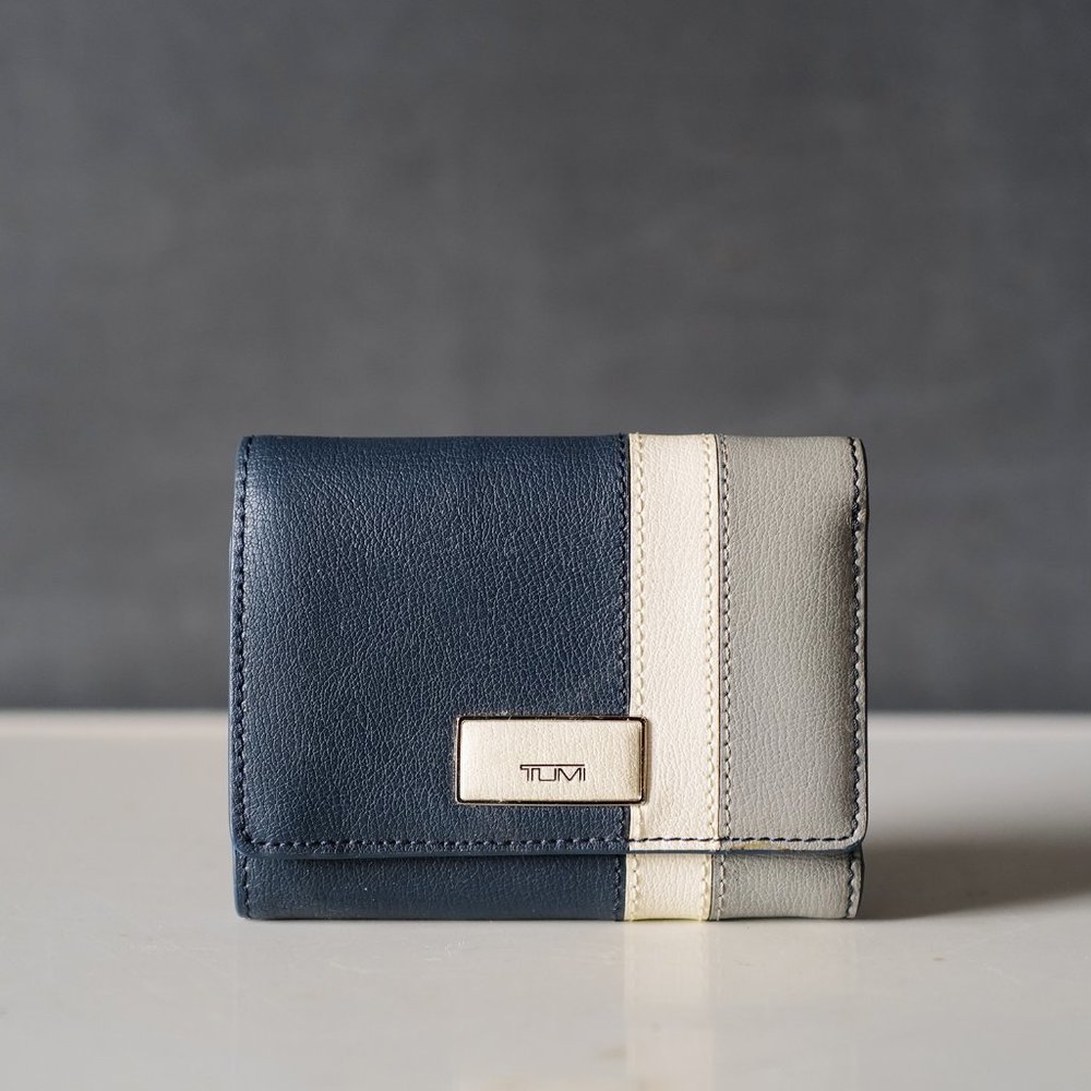 TUMI Leather Trifold Wallet